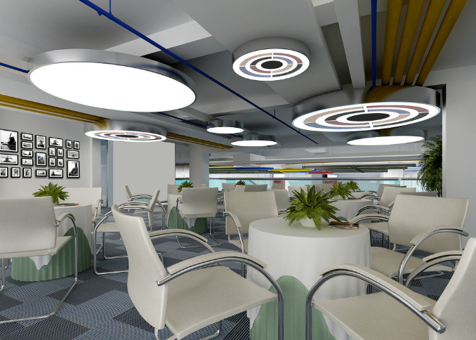 多邊形儲物格在上海辦公室裝修設計中的優(yōu)勢