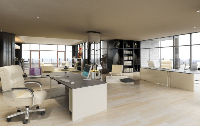 上海辦公室裝修設(shè)計：木質(zhì)辦公桌的巧妙運(yùn)用