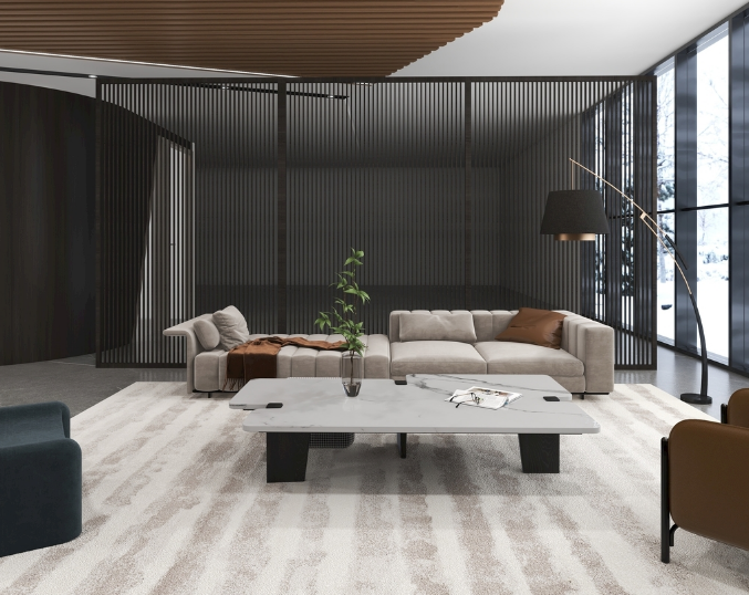 辦公室裝修設(shè)計(jì)：灰色吧臺(tái)，簡(jiǎn)約而不簡(jiǎn)單