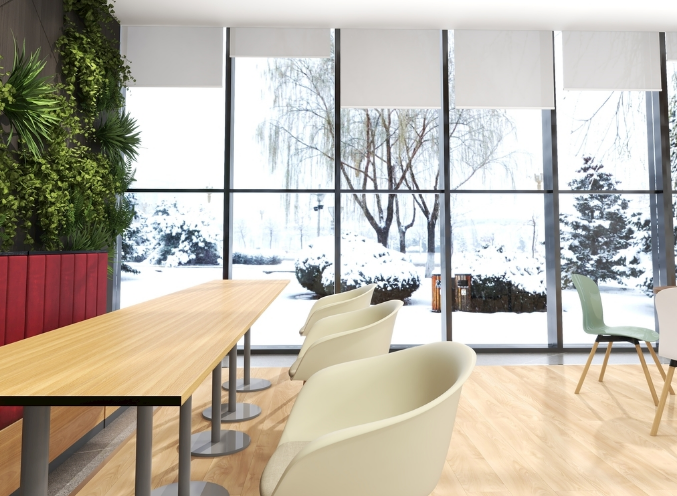 辦公室裝修設(shè)計(jì)：米色桌子，顏值與實(shí)用并存！