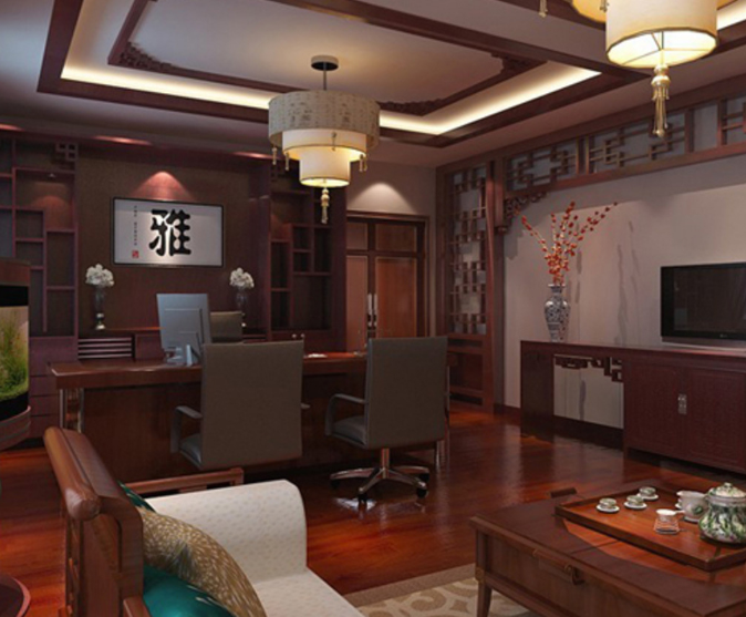 上海辦公室裝修設(shè)計：科技智能風(fēng)大中班臺，打造未來感十足的辦公空間！