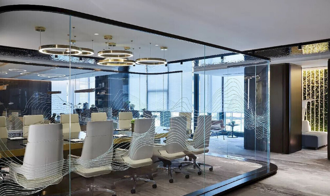 上海辦公室裝修設(shè)計(jì)：水波紋不銹鋼，讓你的空間瞬間升級(jí)！