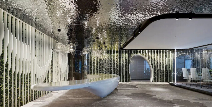 辦公室裝修設(shè)計(jì)：簡約線條圖案瓷磚，打造現(xiàn)代商務(wù)空間！